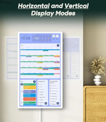 Wall Mounted Smart Calendar 300cd/M2 21.5 Inch Digital Wall Calendar Touch Screen