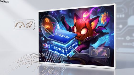 Kalite Toplantı Odaları için 21,5 İnç Duvara Monte QLED Akıllı Televizyon Android 13 FABRİKA