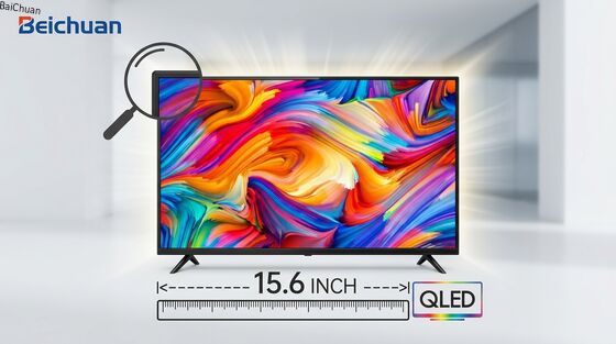 Qualität 15,6-Zoll-kompakter QLED-Smart-Fernseher mit Android 13 für Business Center-Displays Fabrik